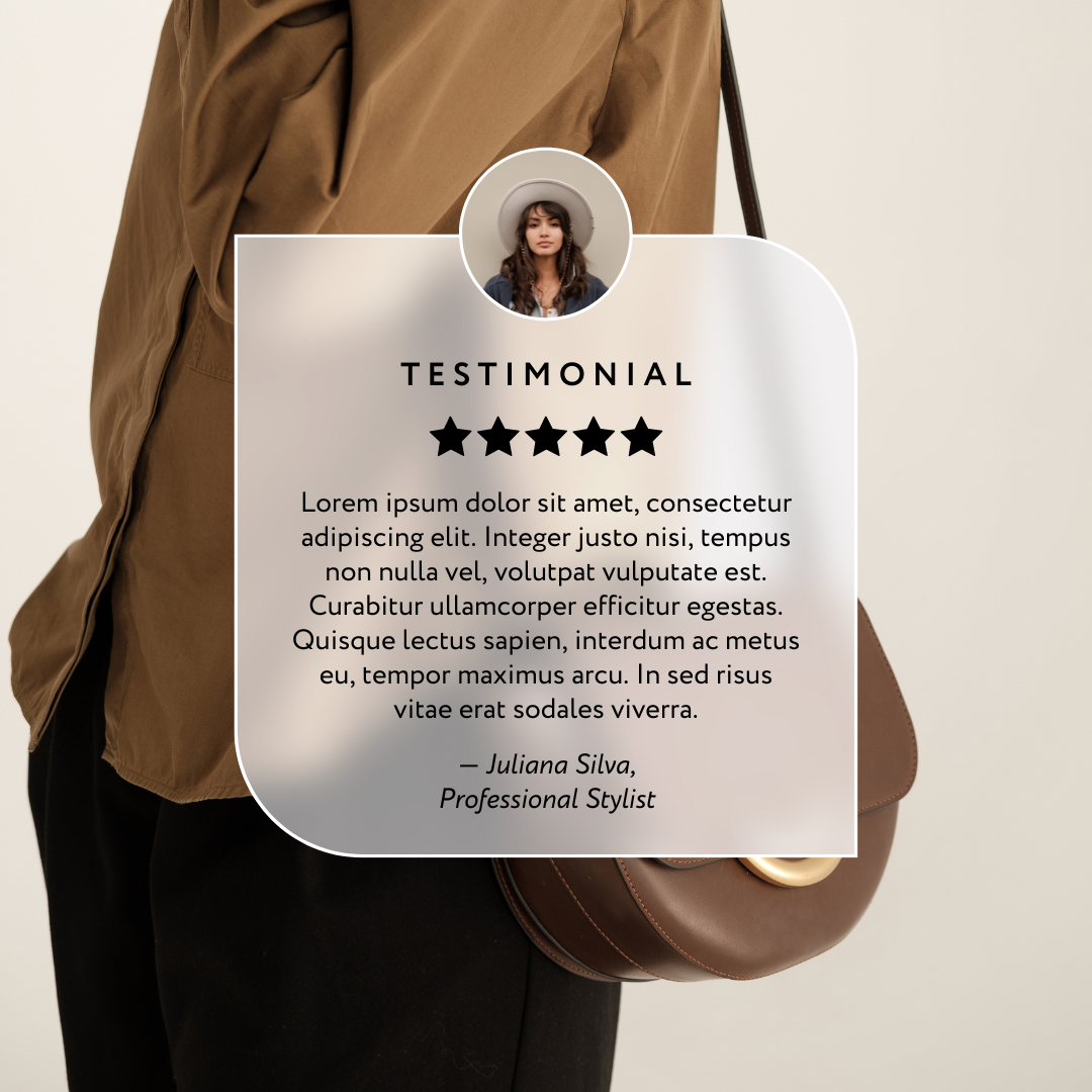 Elegant minimalist feedback for women's business